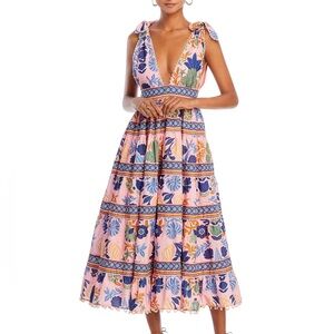 Farm Rio Seashell Pink Dress